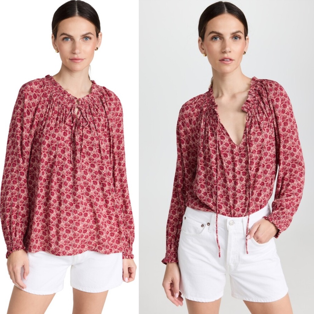 Faherty Emery Blouse - Medium